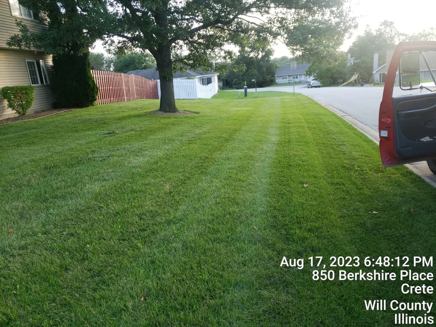 Even, healthy turf across a full lawn